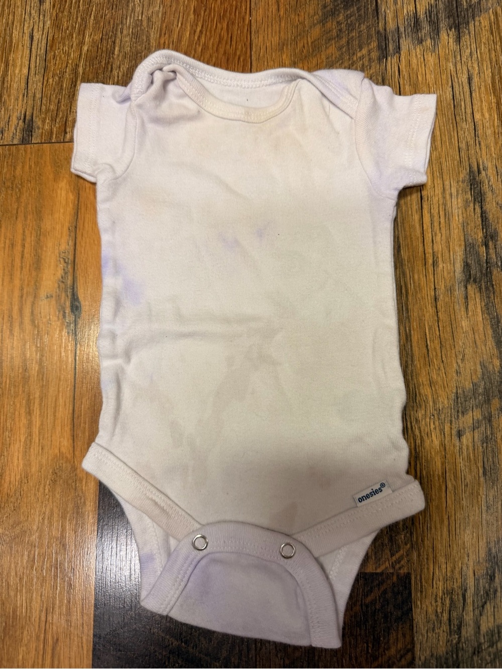 Gerber White Short-Sleeve Baby One-Piece Bodysuit